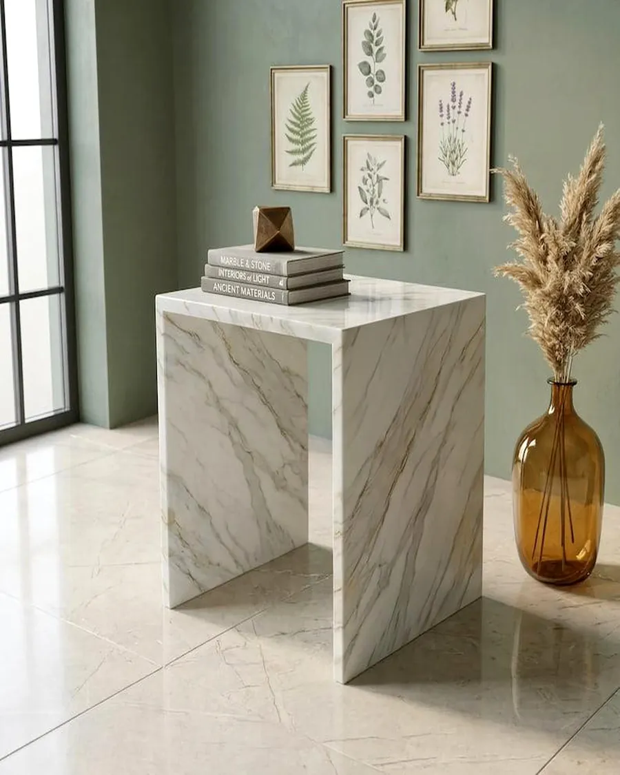 Side Tables — handcrafted marble from Agra